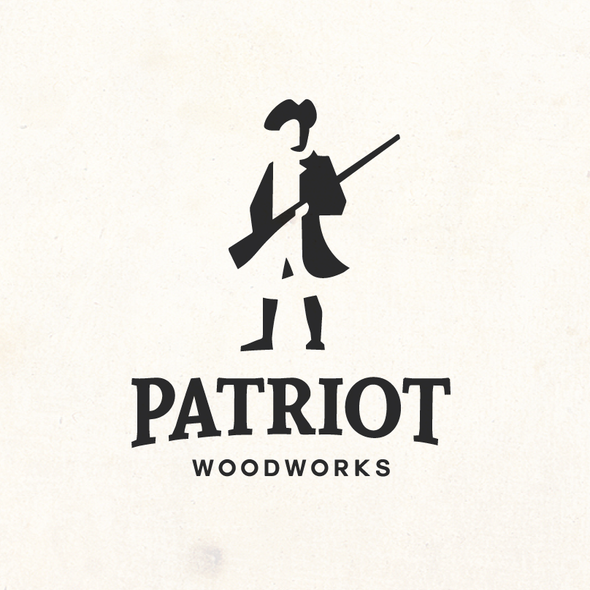 Patriot logo with the title 'Create Minutemen inspired logo for luxury brand'