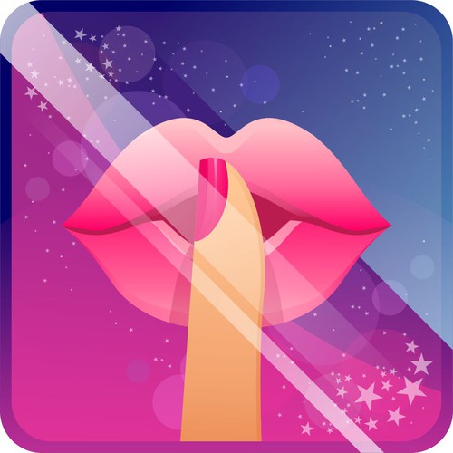 Glossy design with the title 'Secret of Mine Icon'