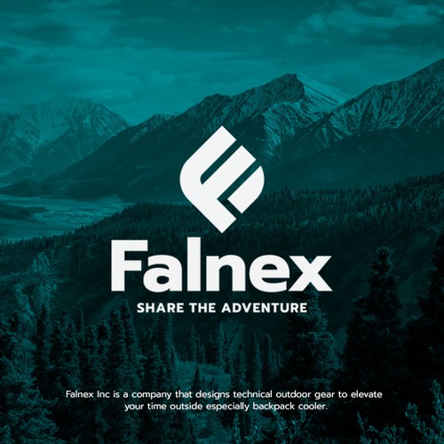 Adventure logo with the title 'Falnex logo'