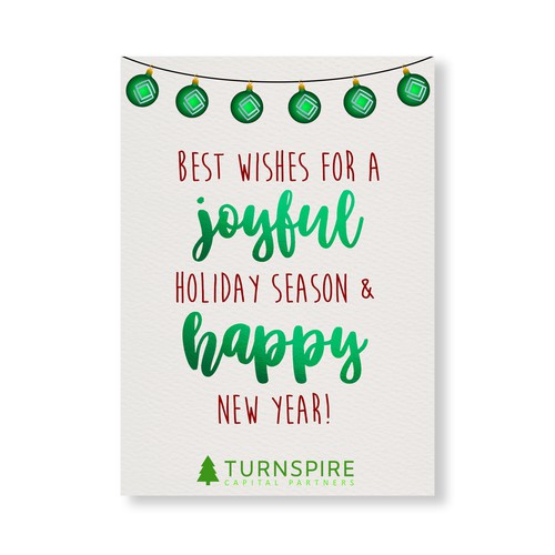 Season design with the title 'Company Holiday Card'