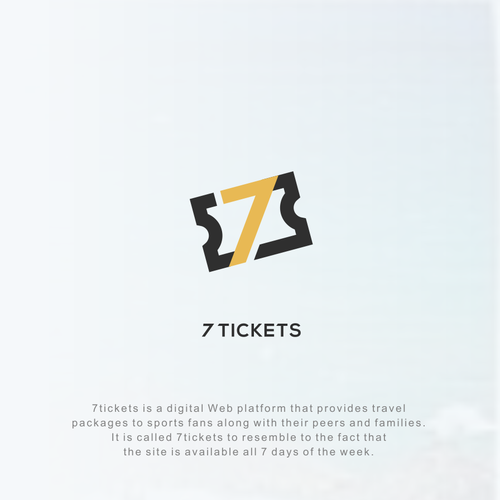 Ticket design with the title '7 ticket'