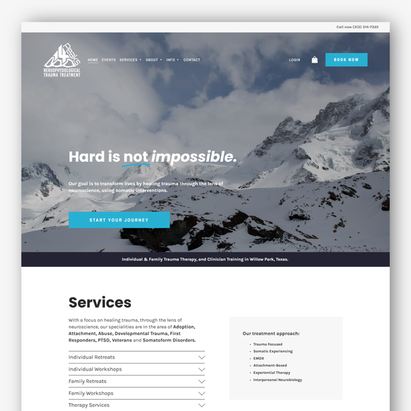 Small business design with the title '14 Peaks Inc Website Rebuild on Squarespace'