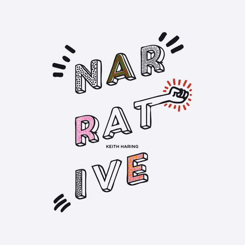 Modern design logo with the title 'Narrative'
