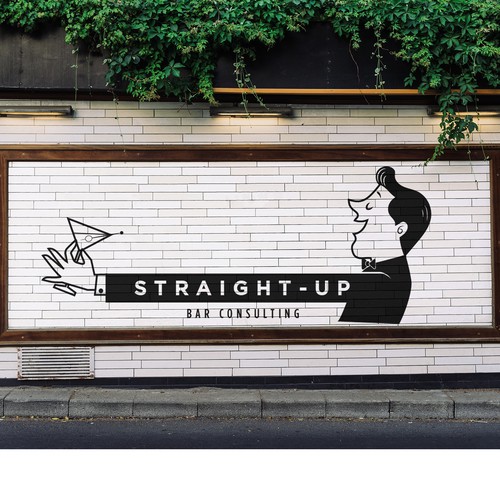 Moonshine logo with the title ' Bar Consulting Business logo'