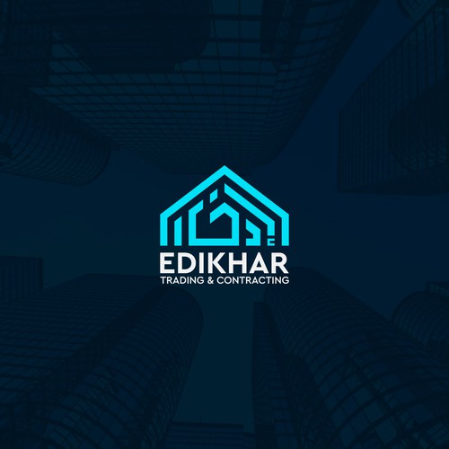 Arabic logo with the title 'EDIKHAR logo design'