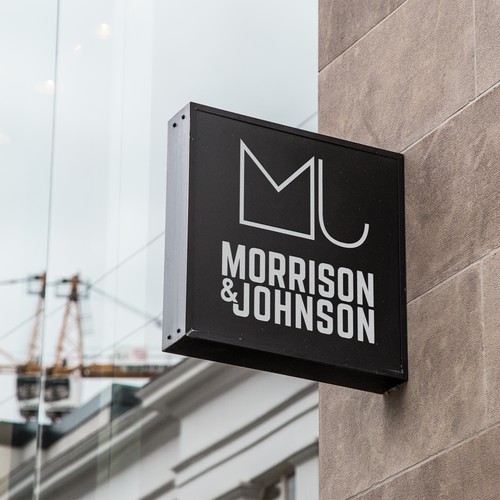 Log design with the title 'Morrison & Johnson Real Estate Logo'