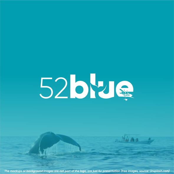 Fundraising logo with the title '52 blue'