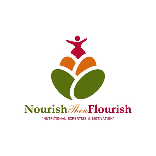 Wordplay logo with the title 'Logo for Nourish Then Flourish'