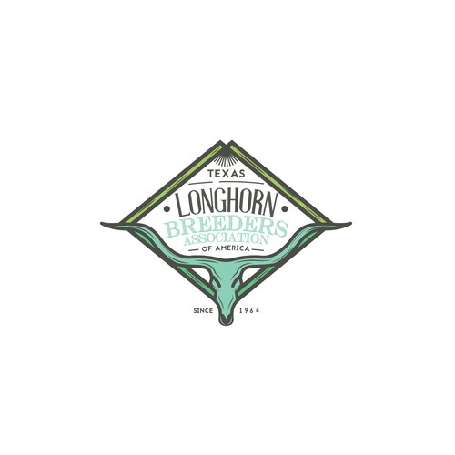 Longhorn logo with the title 'Logo for Longhorn breeders Association'