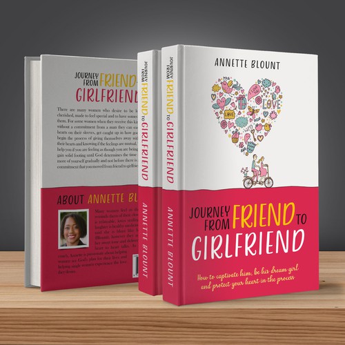 Friendship design with the title 'Journey From Friend to Girlfriend'