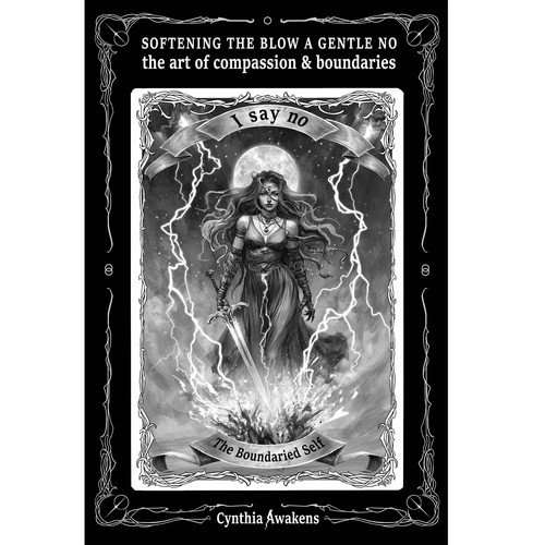 Warrior illustration with the title 'portada de libro '