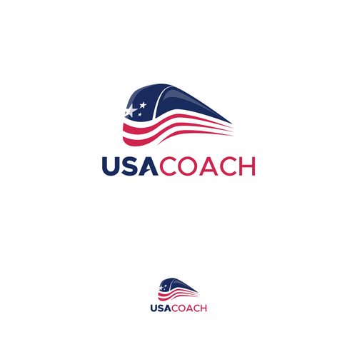 Bus design with the title 'Logo for USA COACH'