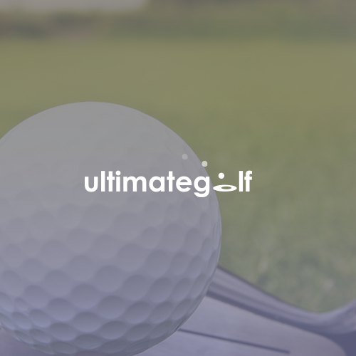 Negative space design with the title 'Ultimate Golf'