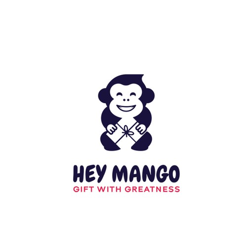 Chimp design with the title 'Hey Mango'