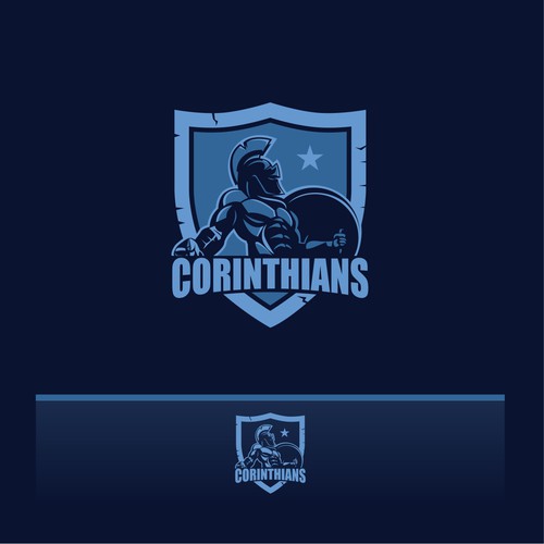 Geek logo with the title 'Logo concept for e-sport team'