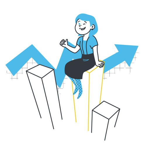 Blue artwork with the title 'Trust'