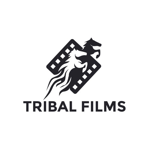 Film brand with the title 'Powerful and Sophisticated Logo for Tribal Films Production '