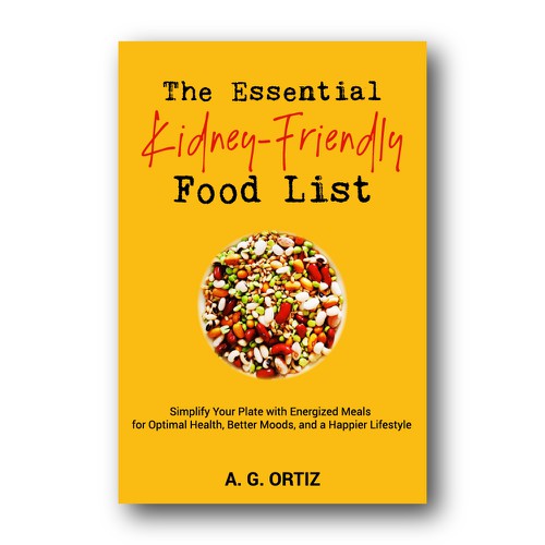 Diet book cover with the title 'Minimal and bold cover was wandered '