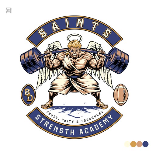 Football t-shirt with the title 'Tuffy the Saint'