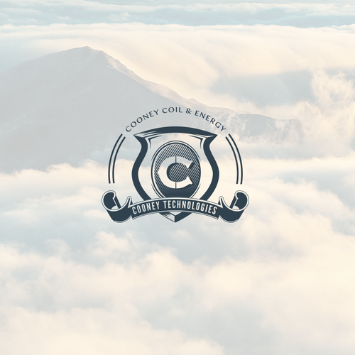 Monochromatic logo with the title 'Whismical logo proposal for energy company'