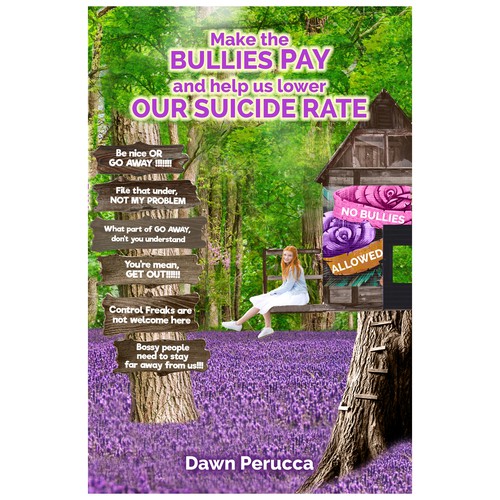 Nature book cover with the title 'Book cover design'