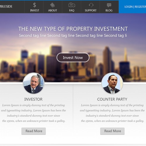 New age design with the title 'New website design wanted for Rambleside Real Estate Capital LLC'