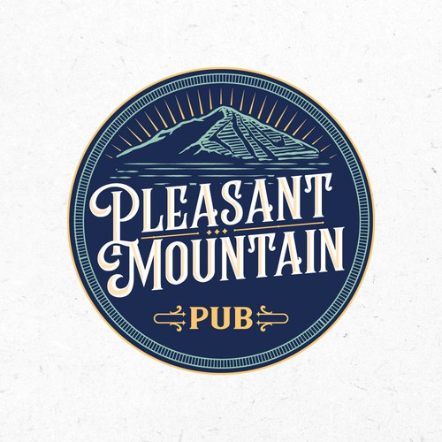 Drink logo with the title 'This is a pub serving a high end small menu with beer, wine and mixed drinks'