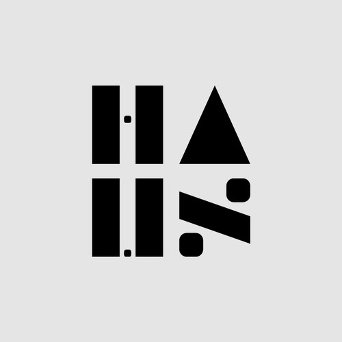 Modernist design with the title 'Bahaus Inspired Wordmark'