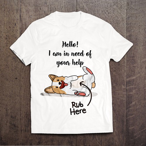 Dog t-shirt with the title 'Dog Tee Design Contest'