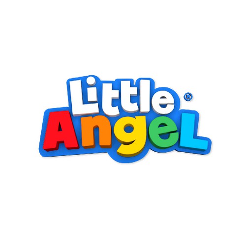 3D logo with the title 'Little Angel Logo'