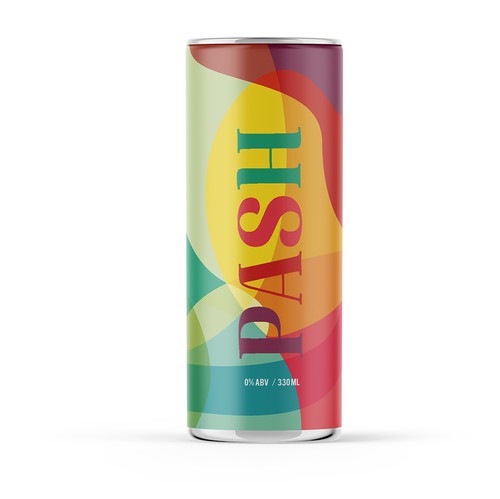 Youthful design with the title 'Non alcoholic beer can design'