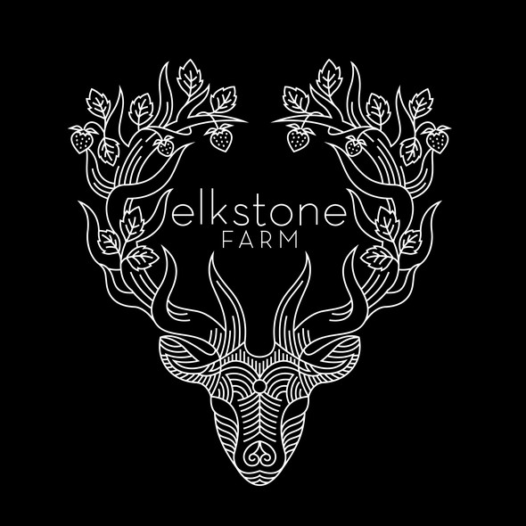 Merchandise artwork with the title 'Elkstone Farm'