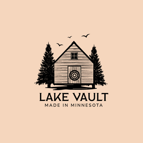 Vault logo with the title 'Lake Vault logo concept'