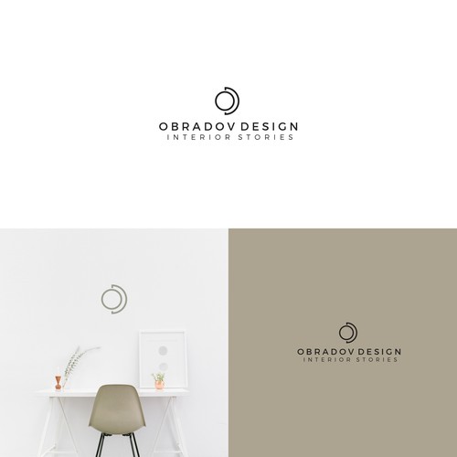 Home decor logo with the title 'Interior designer logo'