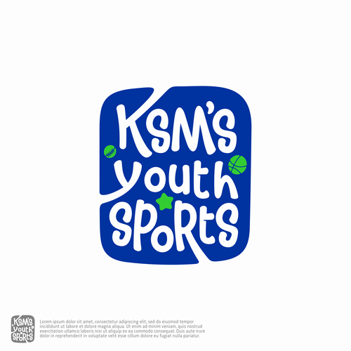 Club logo with the title 'kids sports'