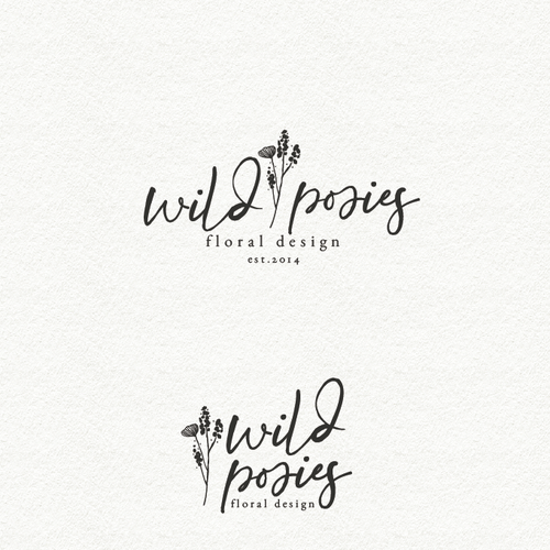 Floral design with the title 'Wild posies floral'