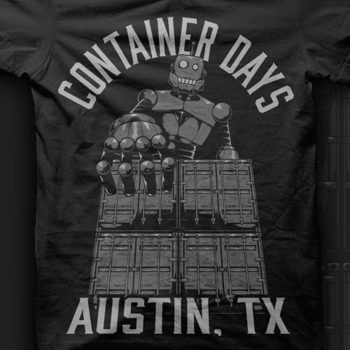 Robot t-shirt with the title 'Robot Container'
