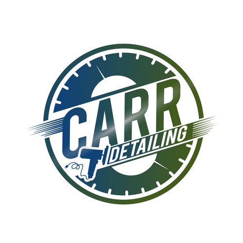 Car painting logo with the title 'Carr Detailing Logo'