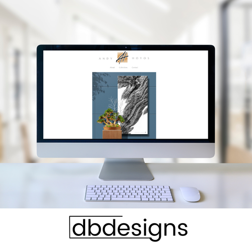 Art and design website with the title 'Artist Portfolio Website'