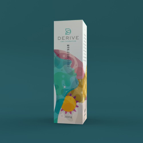 Aqua design with the title 'CBD Tincture Concept'