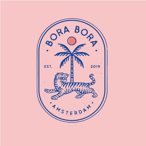 Bahamas logo with the title 'Bora Bora logo design'