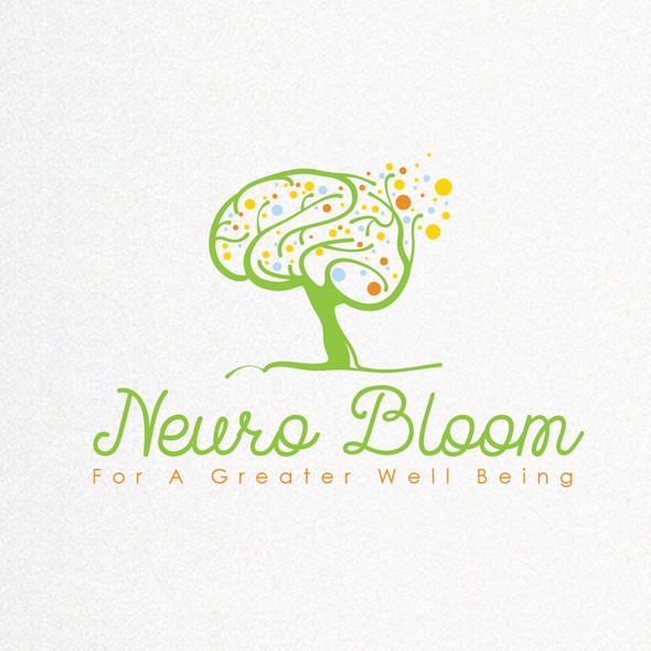 Spring logo with the title 'Blooming Brain Tree'