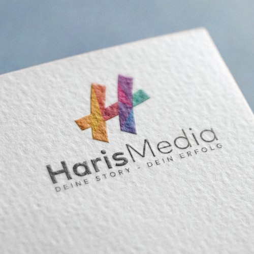 H design with the title 'Haris Media'