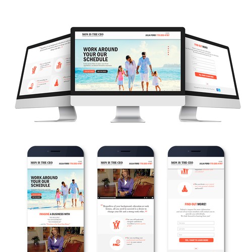 Layout design with the title 'Web Responsive'