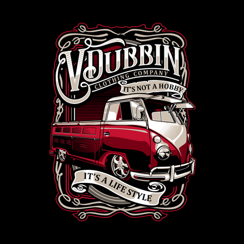 Bus design with the title 'V Dubbin'