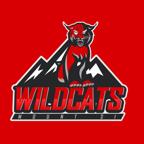 High school logo with the title 'Mount Si Wildcats'