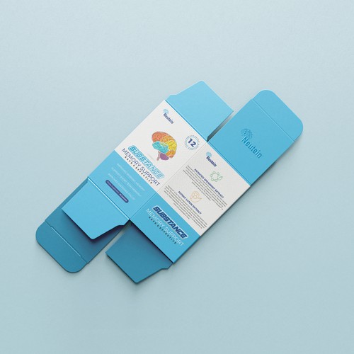 Memory design with the title 'Brain health product'