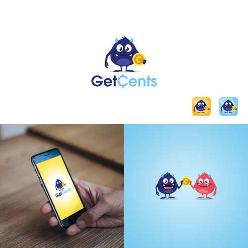 Monster logo with the title 'GetCents'
