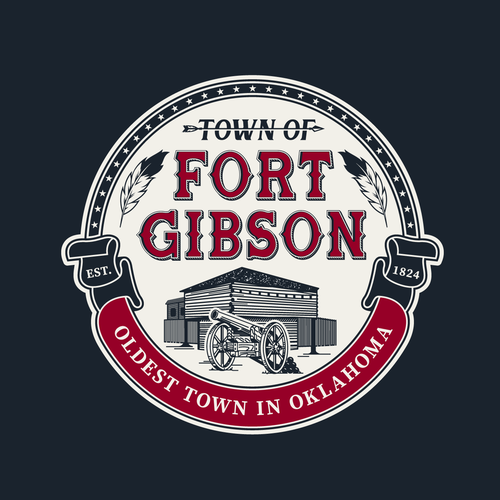 War design with the title 'Logo TOWN OF FORT GIBSON'