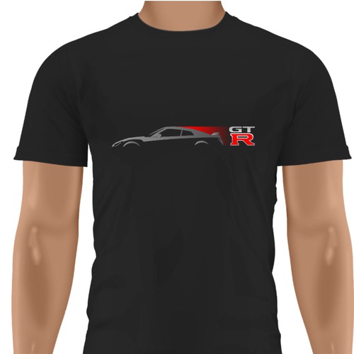 Car t-shirt with the title 'GTR owners shirt'